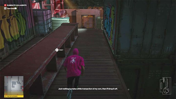 Dotrzyj do obszaru, w którym przebywa dostawca żywności (punkt 23 na mapie) - Hitman 3: Agent Swan - jak zabić? (The Swan Song) - Berlin, solucja - Hitman 3 - poradnik, solucja