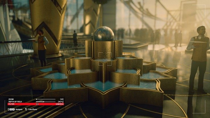 Aparat posiada trzy dodatkowe funkcje, które pozwalają na nadanie fotografowanej scenie nieco więcej barw lub uwiecznić jakiś konkretny obiekt z dokładnym oddaniem jego szczegółów - Hitman 3: Aparat/Camera - nowy gadżet, tryb fotograficzny - Hitman 3 - poradnik, solucja