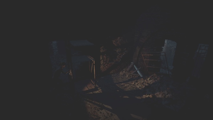 Idąc dalej musisz zrobić sobie przejście, w tym celu przesuń zagradzające Ci elementy - The Medium: Ruiny - solucja, opis przejścia - The Medium - poradnik do gry