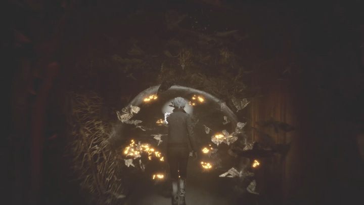 Wykorzystując zdobytą energię stwórz duchową tarczę i przebij się przez ćmy - The Medium: Pierwsza ucieczka - solucja, opis przejścia - The Medium - poradnik do gry