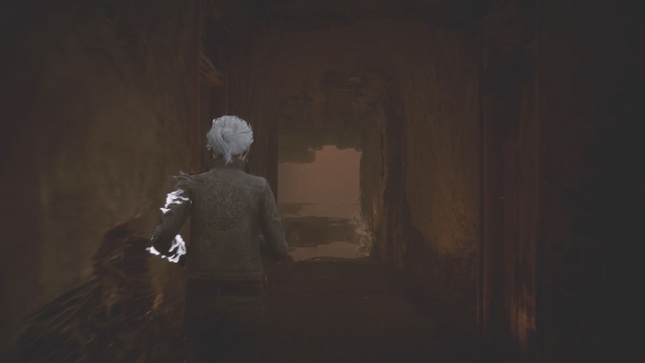 Podążając dalej dotrzesz do niestabilnej podłogi, po której postać zapragnie przejść - The Medium: Pierwsza ucieczka - solucja, opis przejścia - The Medium - poradnik do gry