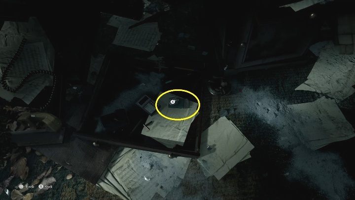 Spójrz w podłogę, aby zerknąć na urwaną szufladę - The Medium: Gabinet Thomasa - solucja, opis przejścia - The Medium - poradnik do gry