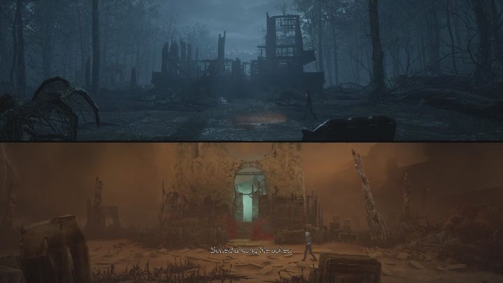 Po wyjściu z garażu zobaczysz Czerwony Dom - The Medium: Warsztat - solucja, opis przejścia - The Medium - poradnik do gry