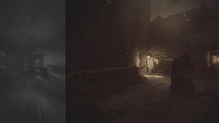 Gdy przesuniesz zegar na odpowiednią godzinę otworzysz specjalnie przejście w świecie duchów - The Medium: Sekretne pomieszczenie - solucja, opis przejścia - The Medium - poradnik do gry