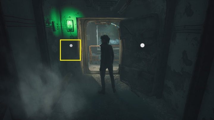 Idąc dalej zobaczysz drzwi, które zostały brutalnie otwarte od wewnątrz - The Medium: Mieszkanie Thomasa - solucja, opis przejścia - The Medium - poradnik do gry