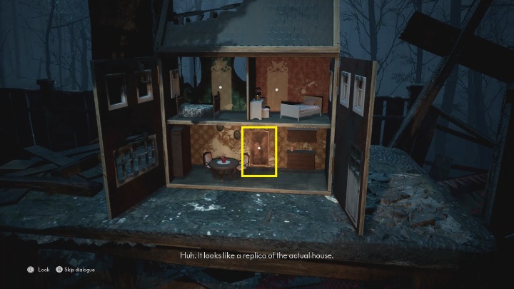 Otwórz domek dla lalek i zawieś lusterko z dołu - The Medium: Dom Thomasa - solucja, opis przejścia - The Medium - poradnik do gry