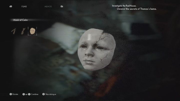 Maska spokoju leży pod poduszką - The Medium: Dom Thomasa - solucja, opis przejścia - The Medium - poradnik do gry
