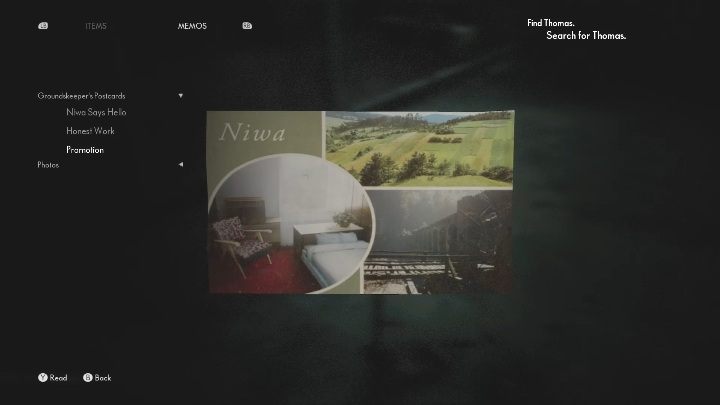 Aby zdobyć pocztówkę musisz skręcić w lewo i stanąć czy popielniczce - The Medium: Pocztówki - lista wszystkich - The Medium - poradnik do gry