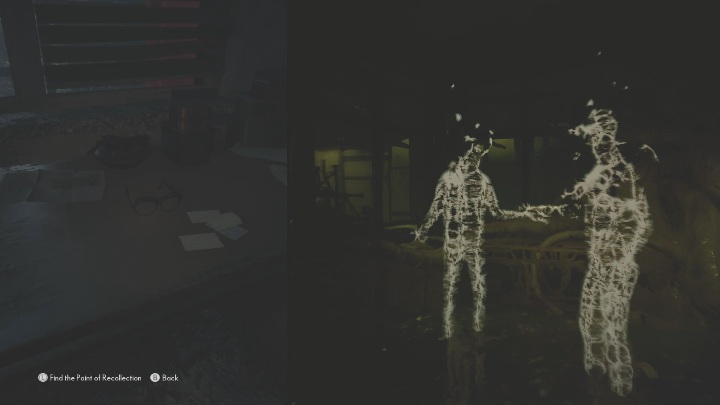 Aby odczytać to wspomnienie musisz zbadać okulary leżące na biurku, od razu pojawią się migoczące fragmenty, za pomocą gałek analogowych ułóż wspomnienie tak, aby dało się je odczytać - The Medium: Wspomnienia - lista wszystkich - The Medium - poradnik do gry