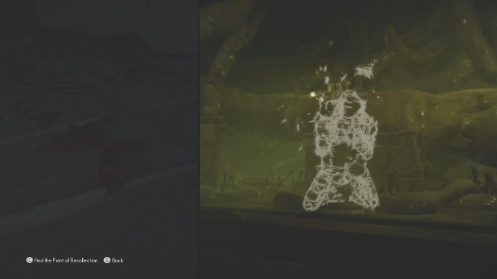 Aby odczytać to wspomnienie musisz zbadać czerwoną kokardę leżącą w lewej części sali, od razu pojawią się migoczące fragmenty, za pomocą gałek analogowych ułóż wspomnienie tak, aby dało się je odczytać - The Medium: Wspomnienia - lista wszystkich - The Medium - poradnik do gry