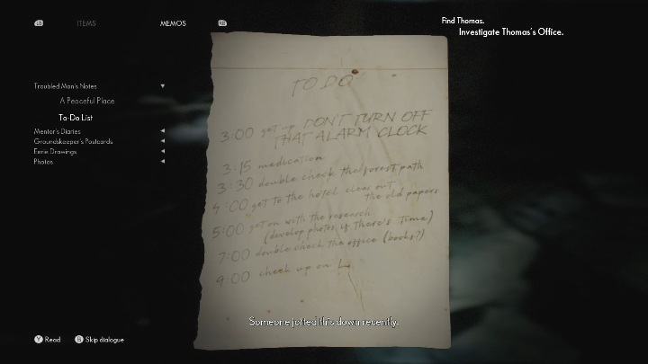 Aby dostać notatkę musisz po prostu zbadać dokumenty leżące na zniszczonym biurku - The Medium: Notatki zatroskanego mężczyzny - lista wszystkich - The Medium - poradnik do gry