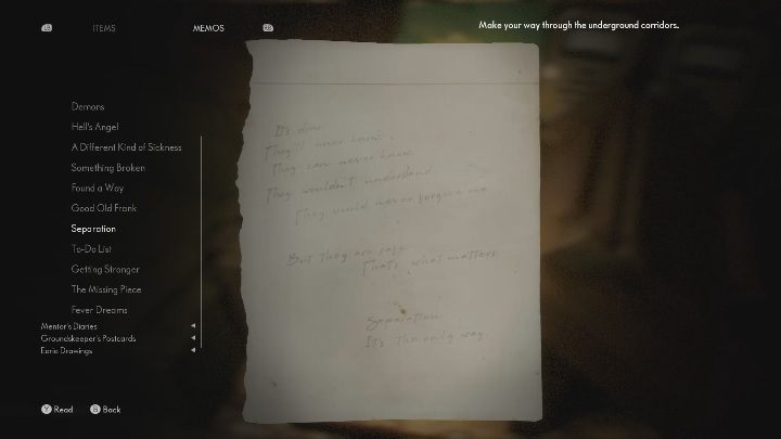 Notatkę zatroskanego mężczyzny znajdziesz na drewnianej skrzyni, zaraz obok źródła zasilania - The Medium: Notatki zatroskanego mężczyzny - lista wszystkich - The Medium - poradnik do gry