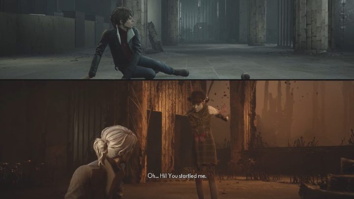 Sadness chwilę z Tobą porozmawia, a następnie ucieknie - The Medium: Spotkanie ze Smutką/Sadness - solucja, opis przejścia - The Medium - poradnik do gry