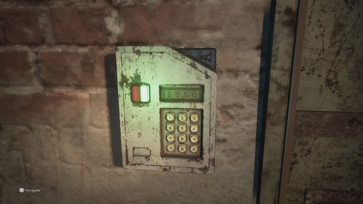 Zobaczysz tam panel, wbij kod, który ustaliliśmy wcześniej, aby przedostać się dalej - The Medium: Piwnica - solucja, opis przejścia - The Medium - poradnik do gry