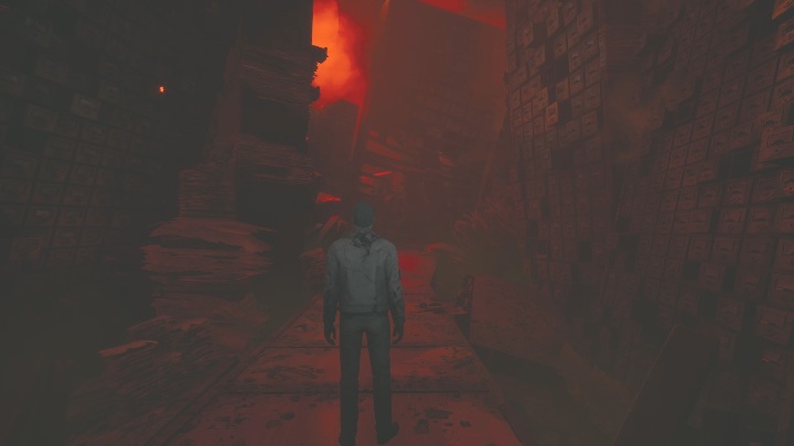 Stając za sterami Thomasa trafisz do zniszczonego domu - The Medium: Czerwony Dom - solucja, opis przejścia - The Medium - poradnik do gry