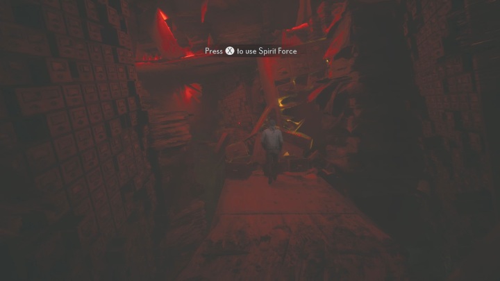 Na starcie musisz użyć duchowego uderzenia - The Medium: Czerwony Dom - solucja, opis przejścia - The Medium - poradnik do gry