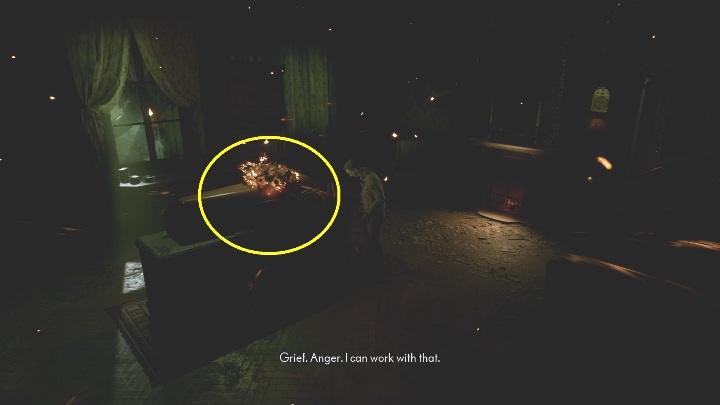 Po sprawdzeniu wszystkich ważnych elementów pojawi się trumna na biurku - The Medium: Dom Richarda - solucja, opis przejścia - The Medium - poradnik do gry