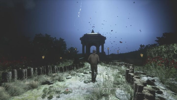 Po przejściu przez labirynt biegnij prosto do altanki - The Medium: Dom Richarda - solucja, opis przejścia - The Medium - poradnik do gry