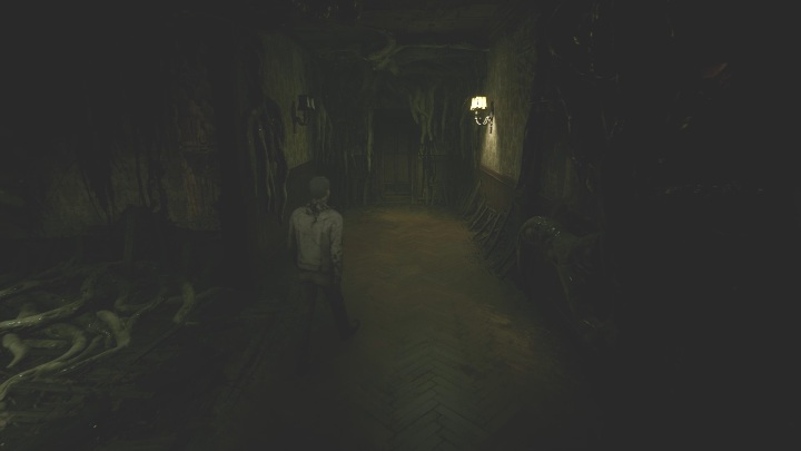 Po wyjściu z obrazu udaj się do holu i skorzystaj ze schodów - The Medium: Dom Richarda - solucja, opis przejścia - The Medium - poradnik do gry