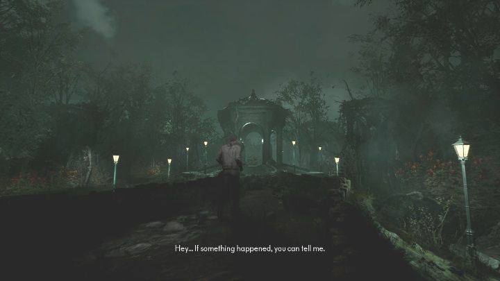 Po zbadaniu wszystkich elementów znowu udaj się do altanki - The Medium: Dom Richarda - solucja, opis przejścia - The Medium - poradnik do gry