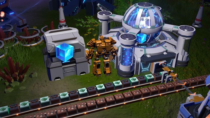 Taśmociąg dostarczający materiały naprzemiennie. - Dyson Sphere Program: Technologie - matrix, automatyzacja, które rozwijać - Dyson Sphere Program - poradnik do gry