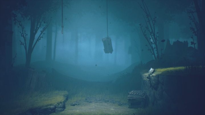 Dopchnij skrzynię do ściany, wskocz na nią, a z niej na górę - Little Nightmares 2: Droga przez las - solucja, opis przejścia - Little Nightmares 2 - poradnik do gry