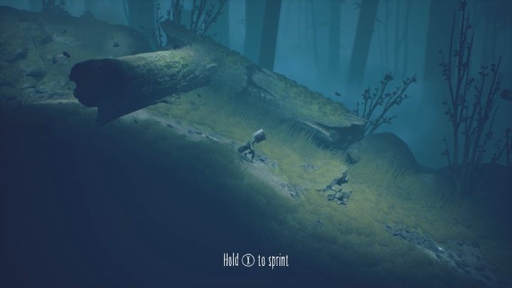 Czas na pierwszą sekwencję z ucieczką, po prostu od razu zacznij biec - Little Nightmares 2: Droga przez las - solucja, opis przejścia - Little Nightmares 2 - poradnik do gry