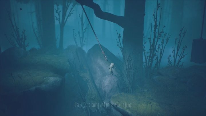 To zadanie jest proste, musisz po prostu złapać się pętli i doskoczyć na drugą stronę - Little Nightmares 2: Droga przez las - solucja, opis przejścia - Little Nightmares 2 - poradnik do gry