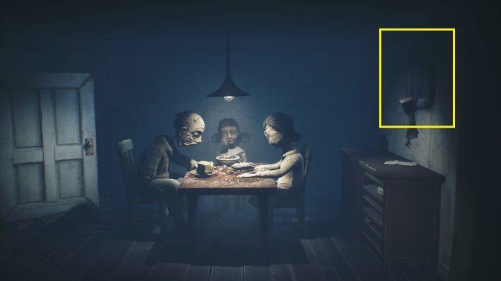 Z szafki czas przeskoczyć przez dziurę w ścianie - Little Nightmares 2: Domek w lesie - solucja, opis przejścia - Little Nightmares 2 - poradnik do gry