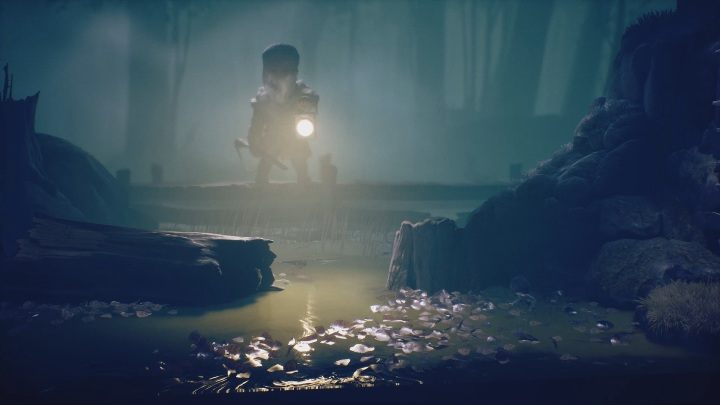 Gdy myśliwy się przesunie musisz przejść pod mostkiem - Little Nightmares 2: Ucieczka przed myśliwym - solucja, opis przejścia - Little Nightmares 2 - poradnik do gry