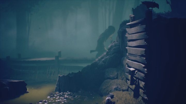 Wskocz na deski i wdrap się na samą górę - Little Nightmares 2: Ucieczka przed myśliwym - solucja, opis przejścia - Little Nightmares 2 - poradnik do gry