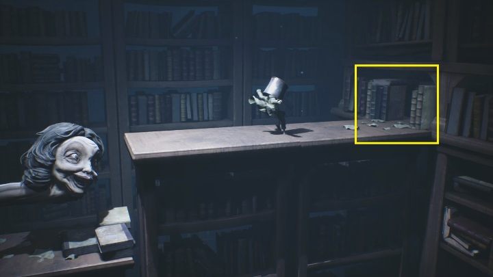 Nie zatrzymuj się, wbiegnij prosto pomiędzy książki - Little Nightmares 2: Biblioteka - solucja, opis przejścia - Little Nightmares 2 - poradnik do gry