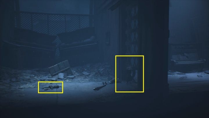 Po zabiciu dziewczynki unieś kratę blokującą przejście, a następnie podnieś klucz, który został w zwłokach - Little Nightmares 2: Ucieczka ze szkoły - solucja, opis przejścia - Little Nightmares 2 - poradnik do gry