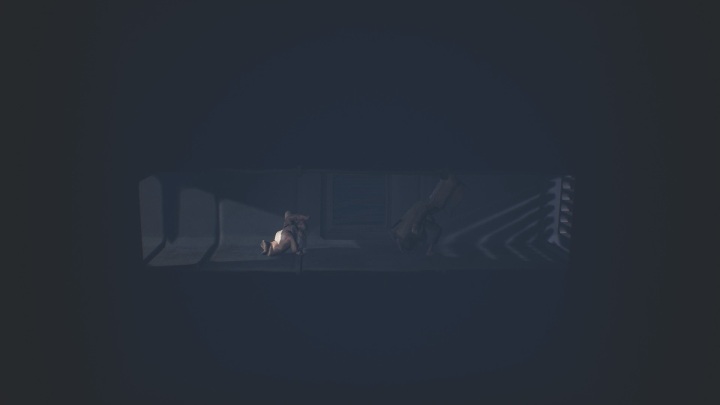 Nie będziesz bezpieczny nawet w szybie wentylacyjnym, więc nie zatrzymuj się i stale poruszaj się do przodu - Little Nightmares 2: Bezpieczniki - solucja, opis przejścia - Little Nightmares 2 - poradnik do gry