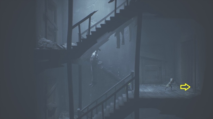 Trafisz na otwarte drzwi do jednego z mieszkań - Little Nightmares 2: Przejście przez miasto - solucja, opis przejścia - Little Nightmares 2 - poradnik do gry