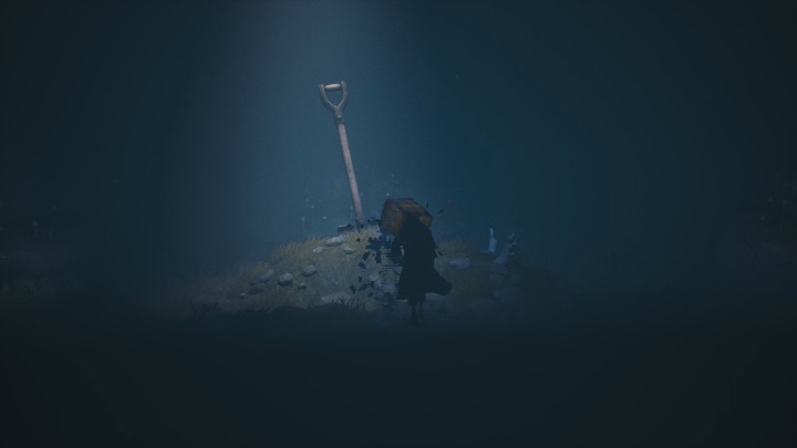 Aby dostać się do tych widmowych szczątków musisz zeskoczyć z mostu i skręcić w prawo - Little Nightmares 2: Wszystkie Widmowe szczątki, rozdział 1 Las - Little Nightmares 2 - poradnik do gry