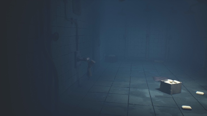 Aby dostać się do pokoju musisz włączyć światło i podnieść jedno mydło - Little Nightmares 2: Zagadka z wózkiem inwalidzkim - jak wyjść? - Little Nightmares 2 - poradnik do gry