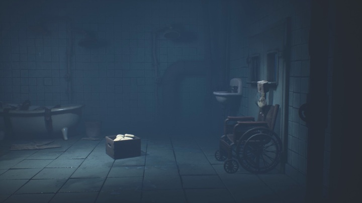 Potem wystarczy już tylko wrócić do wózka i popchnąć go do drzwi - Little Nightmares 2: Zagadka z wózkiem inwalidzkim - jak wyjść? - Little Nightmares 2 - poradnik do gry
