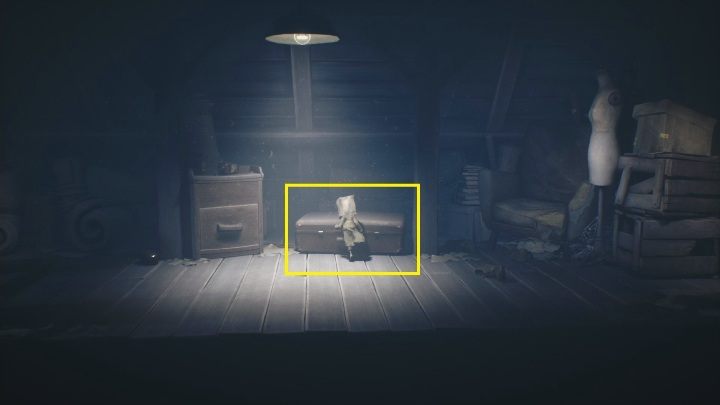 Gdy wejdziecie wyżej, zobaczysz, że postać chowa się przed Tobą - Little Nightmares 2: The Nomes Attic - solucja, opis przejścia - Little Nightmares 2 - poradnik do gry