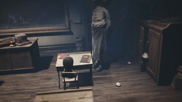 W klasie wyjdziesz z szafki - Little Nightmares 2: Szkoła - solucja, opis przejścia - Little Nightmares 2 - poradnik do gry
