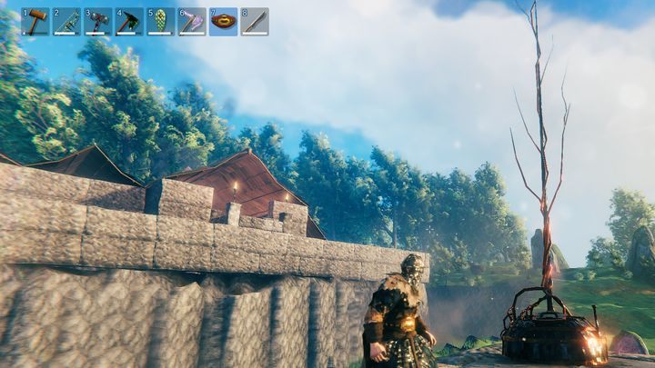 Do stworzenia tej budowli potrzebujecie żelaza, miedzi oraz nowego surowca - kamienia grzmotu - Valheim: Unicestwiacz - jak odblokować? - Valheim - poradnik do gry