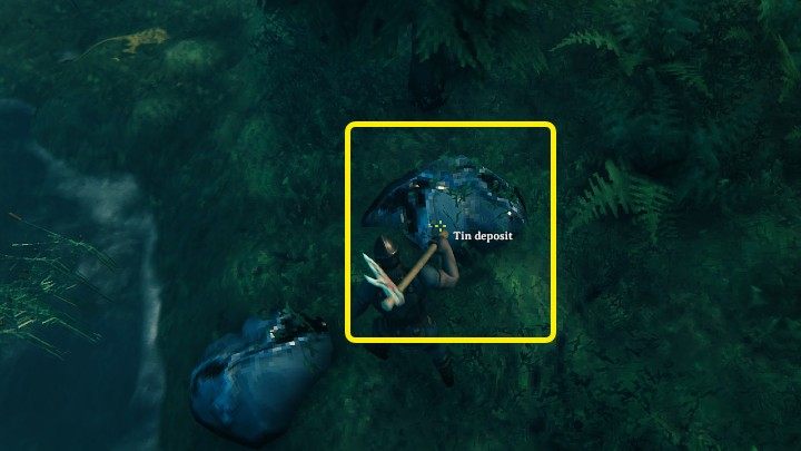 Złoża rudy cyny (Tin deposit) to małe złoża podobne do kamieni, które występują w pobliżu wody - Valheim: Wydobycie i przetapianie metali - Valheim - poradnik do gry