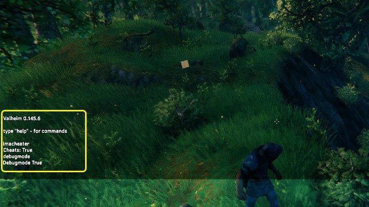 Włącz konsolę poleceń (F5), włącz kody komendą imacheater i potwierdź klawiszem Enter - Valheim: Debug mode/Creative mode - Valheim - poradnik do gry