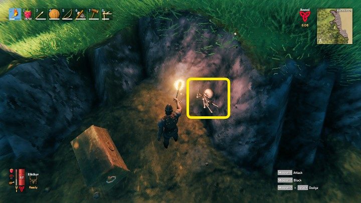 Po odnalezieniu skarbu możesz pokusić się o przekopanie całego obszaru oznaczonego kamieniami - Valheim: Zakopany skarb/Buried Treasure - jak znaleźć? - Valheim - poradnik do gry