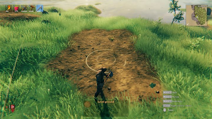 Po wybraniu lokalizacji pora wziąć się za przygotowanie ziemi pod budowę - Valheim: Dzień 1 - jak przetrwać na początku? Od czego zacząć? - Valheim - poradnik do gry