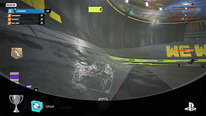 Załącz kamuflaż (łamacza megapojazdu) i szukaj okazji do zderzania się z pojedynczymi wrogimi pojazdami - Destruction AllStars: Trofea - lista - Destruction AllStars - poradnik do gry