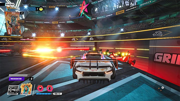 Areny, na których toczą się starcia w trybie Strefa, stopniowo rozpadają się i tworzą w ten sposób coraz większe przepaście - Destruction AllStars: Tryb Strefa/Gridfall Mode - Destruction AllStars - poradnik do gry