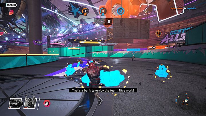 W celu zebrania leżących na ziemi zębatek musisz wyskoczyć z pojazdu - Destruction AllStars: Tryb Zbiory/Stockpile Mode - Destruction AllStars - poradnik do gry