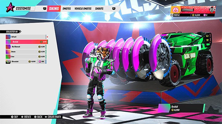 Pierwsza kategoria to modyfikacje gwiazdorów, czyli 16 grywalnych bohaterów dostępnych w grze - Destruction AllStars: Wygląd postaci - jak zmienić? - Destruction AllStars - poradnik do gry