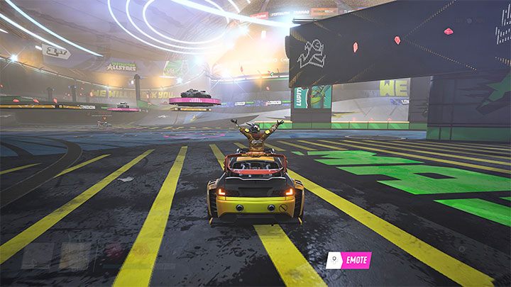 Ostatni krok w ramach zaliczenia samouczka to przećwiczenie odpalania emotek, czyli specjalnych animacji - Destruction AllStars: Samouczek/Tutorial - Destruction AllStars - poradnik do gry